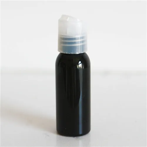 1 oz Black PET Bullet Bottle with 20-410 Neck