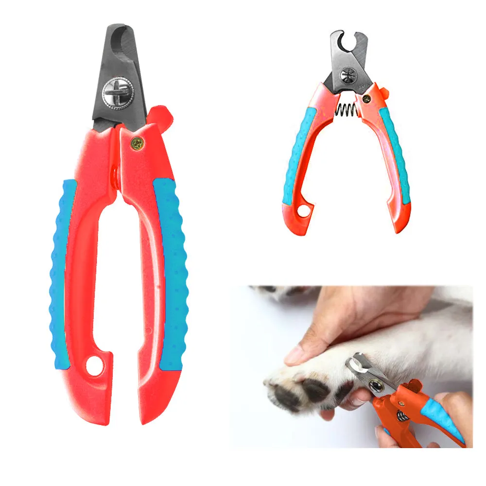 2 Dog Nail Clippers Small Large Trimmer Pet Cat Cutting Scissors Claw Care Tool