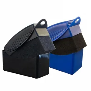 2 Piece Car Tire Waxing and Polishing Kit for Cleaning and Detailing Sponge Pad for Tire Wheel Rim and Trim Contour Dressing and Shine