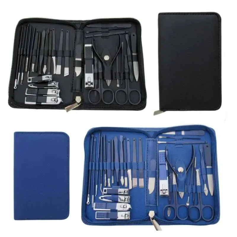 30 Piece Stainless Steel Manicure Kit with Nail Clippers and Scissors