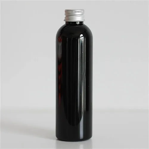 4 oz Black PET Bullet Bottle with 20-410 Neck