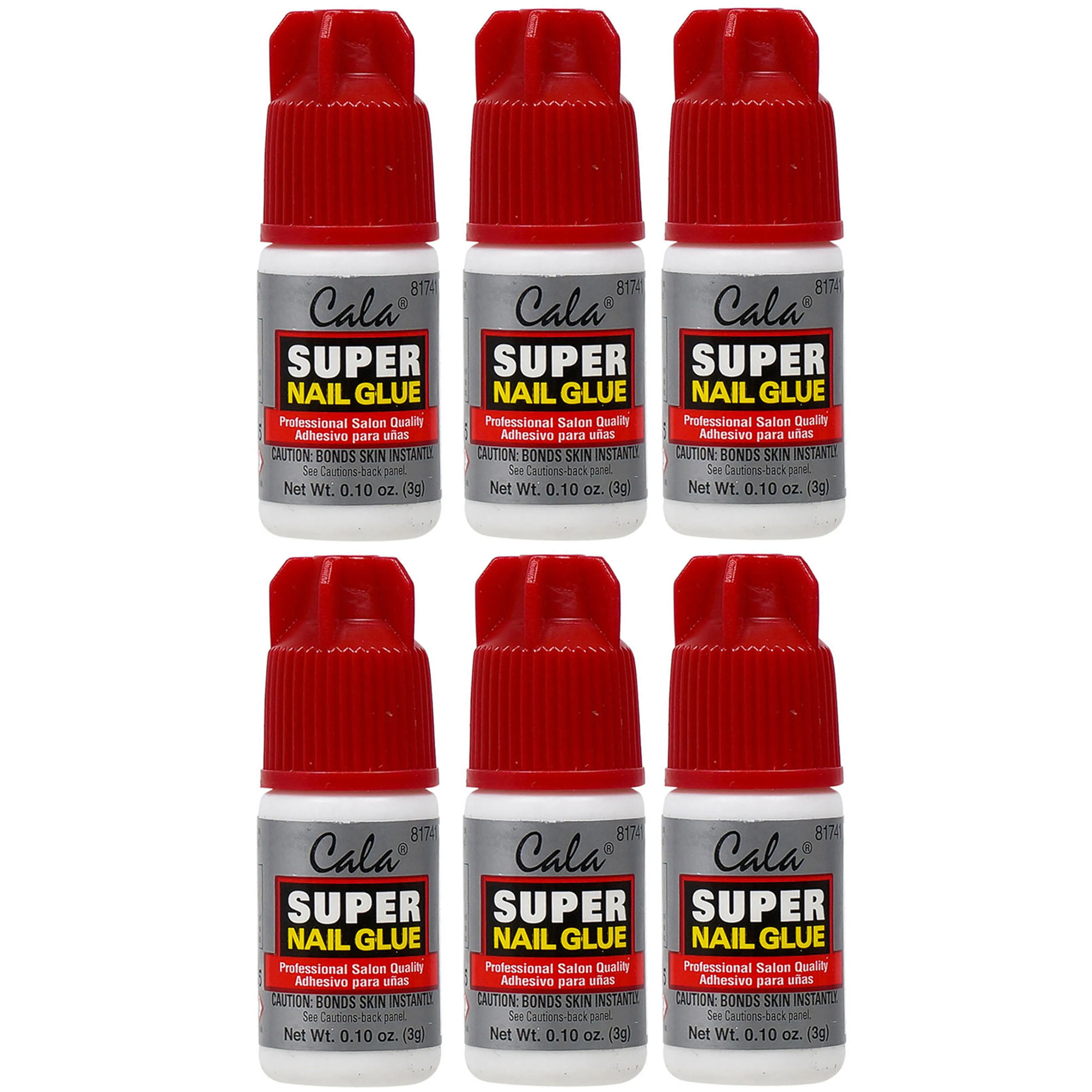 6 Pc Maximum Speed Nail Glue Professional Super 3g Acrylic False Manicure Tips