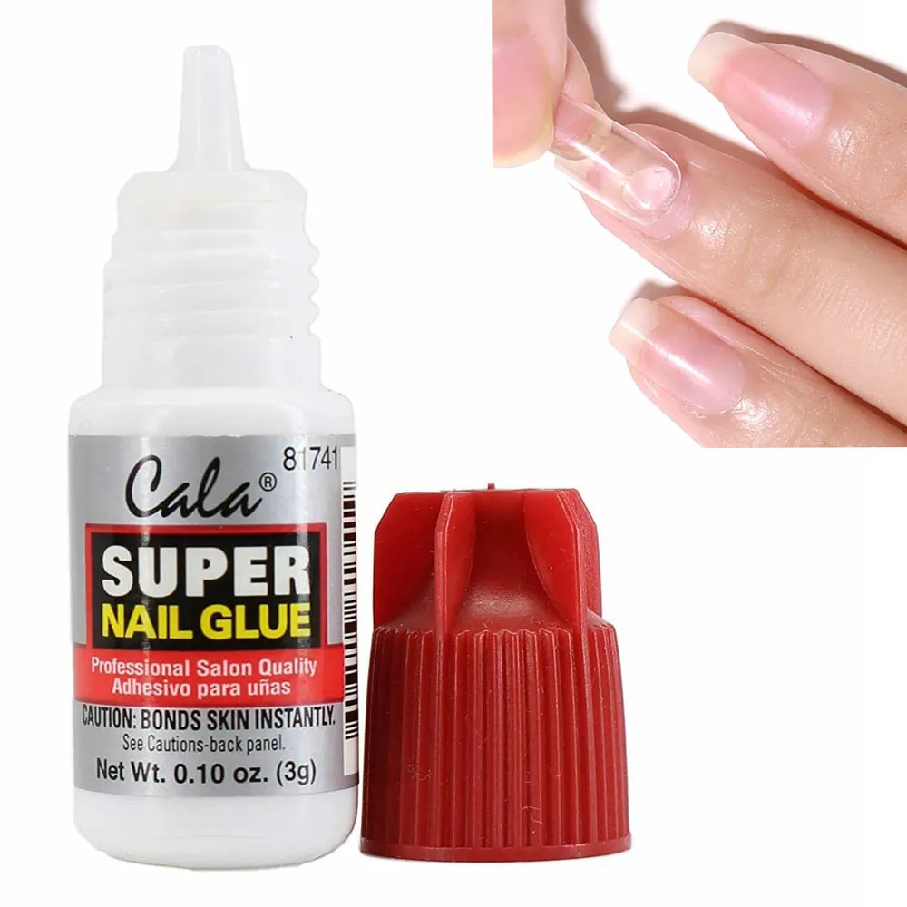 6 Pc Maximum Speed Nail Glue Professional Super 3g Acrylic False Manicure Tips