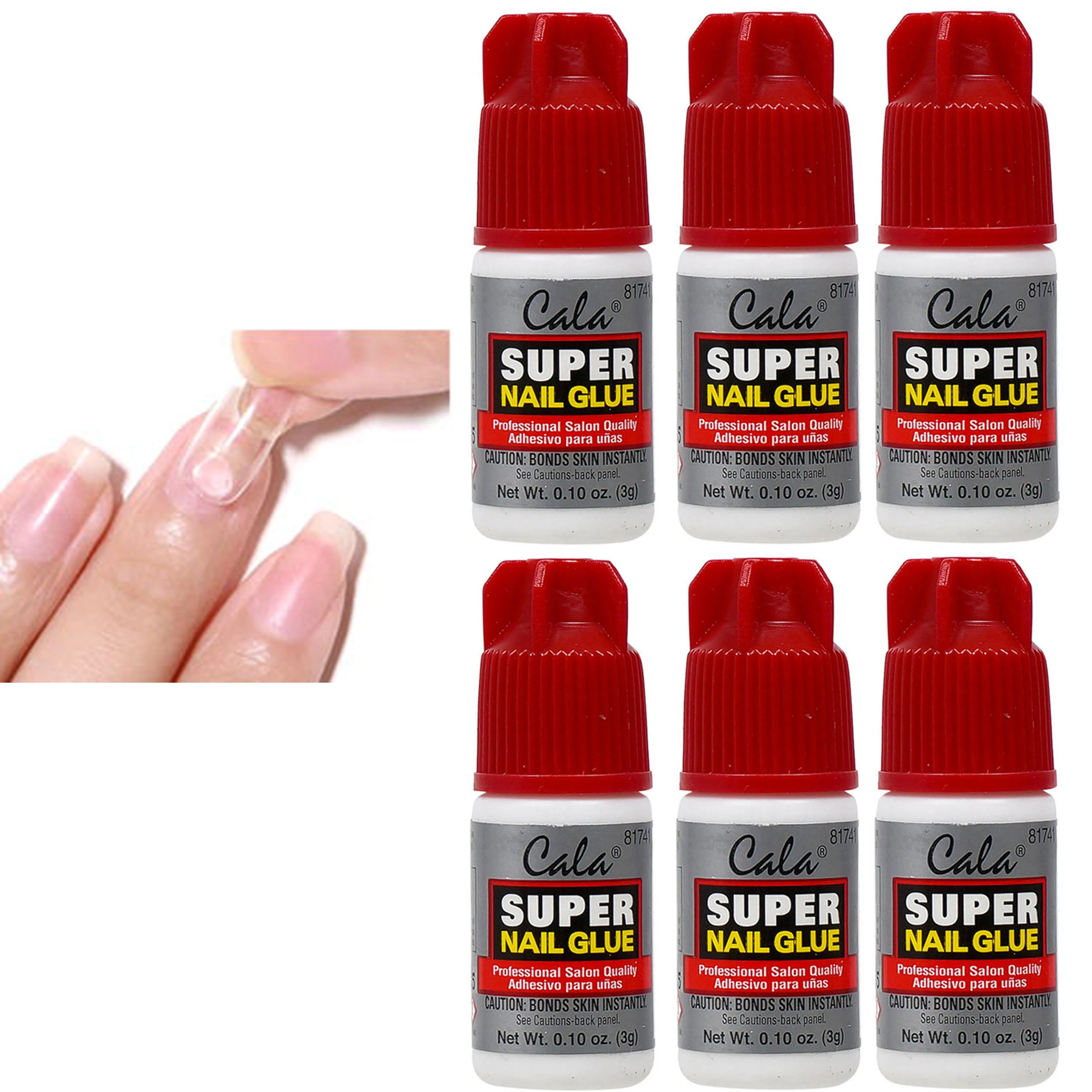 6 Pc Maximum Speed Nail Glue Professional Super 3g Acrylic False Manicure Tips
