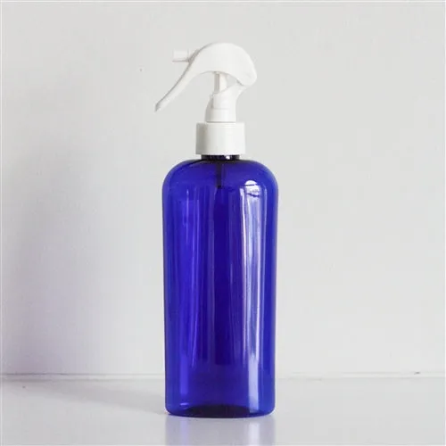 8 oz Blue PET Cosmo Oval with 24-410 Neck