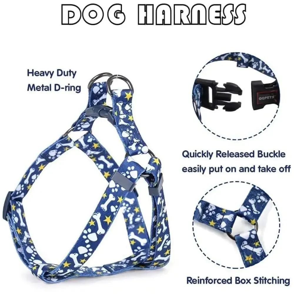 Adjustable Comfortable Step in Puppy no Pull Dog Harness and Leash Set