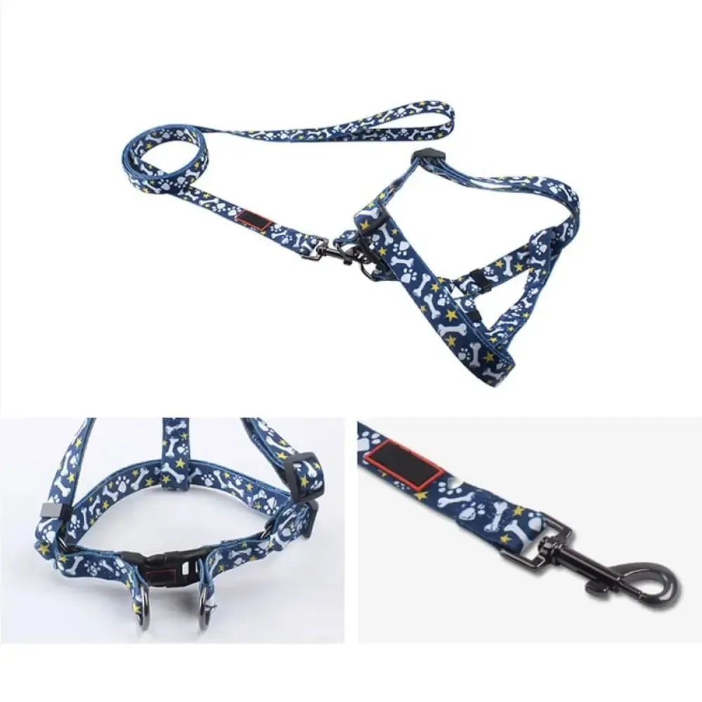 Adjustable Comfortable Step in Puppy no Pull Dog Harness and Leash Set