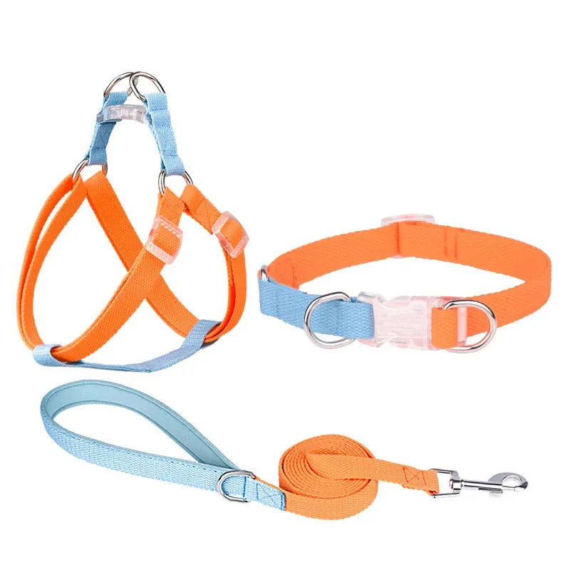 Adjustable Dog Harness and Leash Set for All Breeds