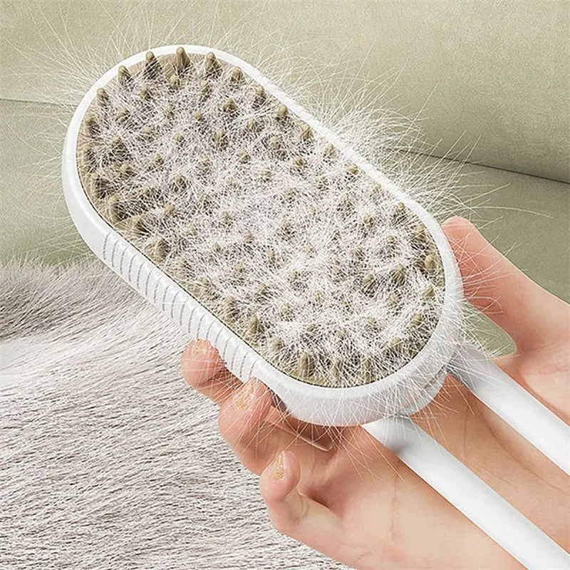 at Steam Brush Steamy Dog Brush 3 In 1 Electric Spray Cat Hair Brushes For Massage Pet Grooming Comb Hair Removal Combs Pet Products