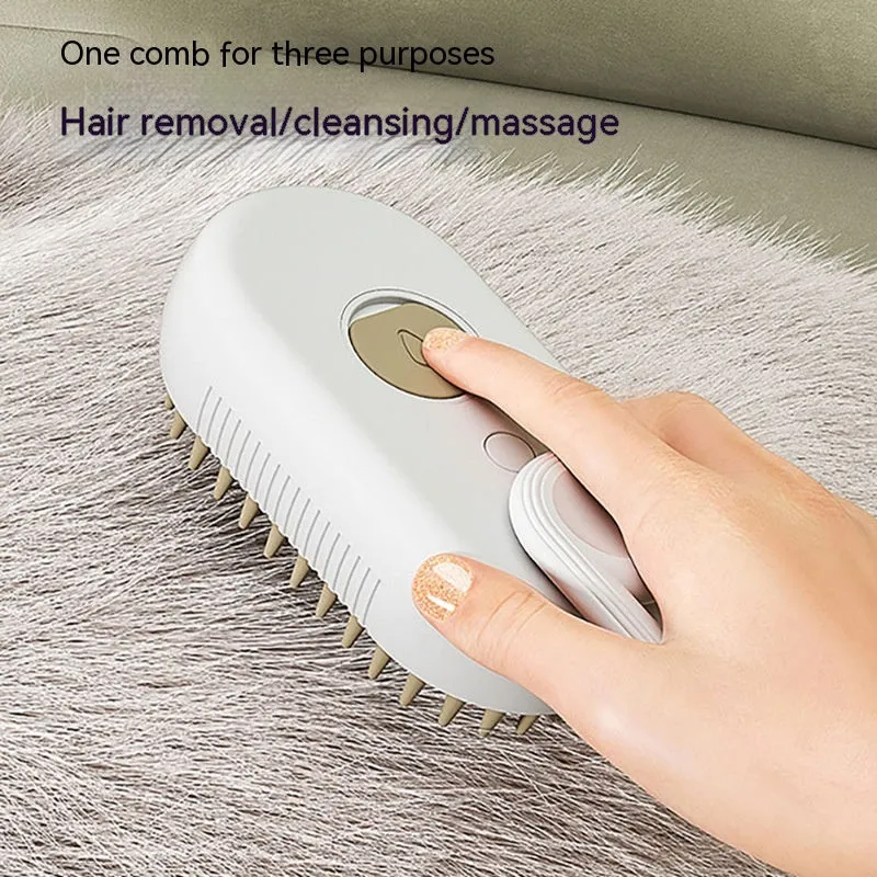 at Steam Brush Steamy Dog Brush 3 In 1 Electric Spray Cat Hair Brushes For Massage Pet Grooming Comb Hair Removal Combs Pet Products