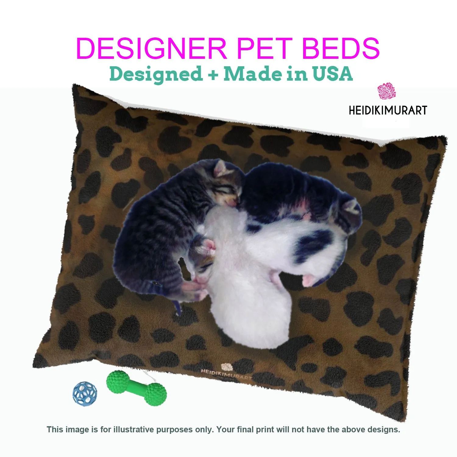 Best Pink Striped Pet Bed, Bright Colorful Best Striped Modern Dog Indoor Pet Bed-Made in USA (Size: S-L)
