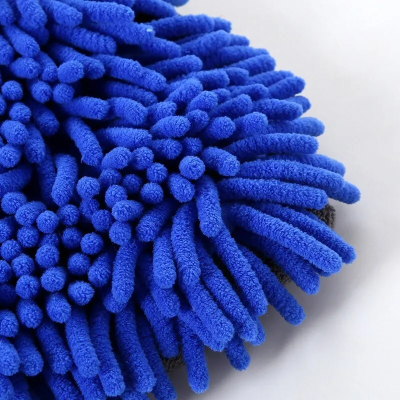 Car Wash Cleaning Gloves Microfiber Towel Chenille 2 in 1 Car Wash Cleaning Cloth Car Cleaning Accessories