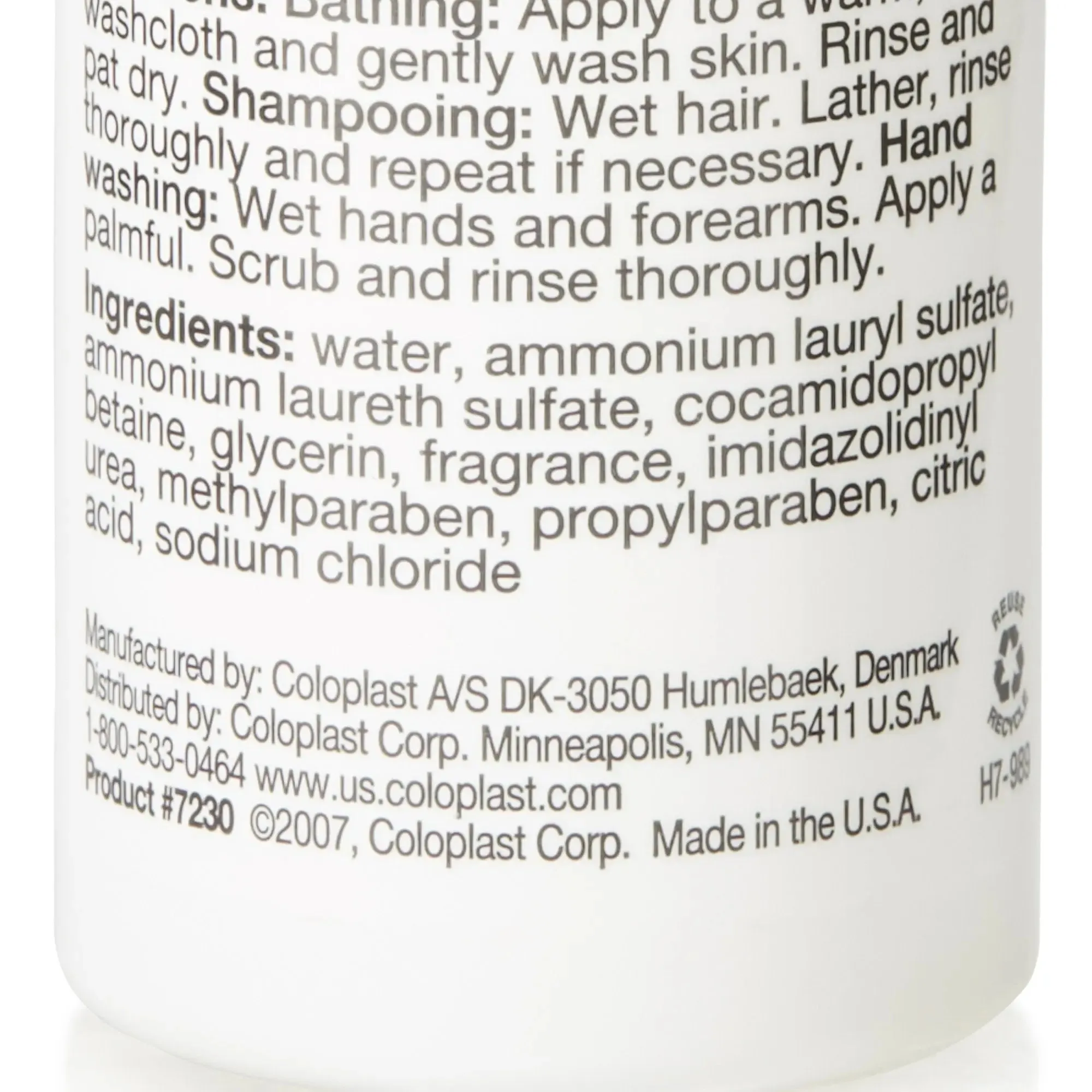 Coloplast Gentle Rain Shampoo and Body Wash, Scented, 2 oz, Flip Top Bottle