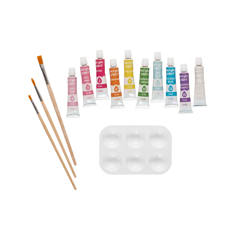 colorific canvas paint by number kit - magic unicorn