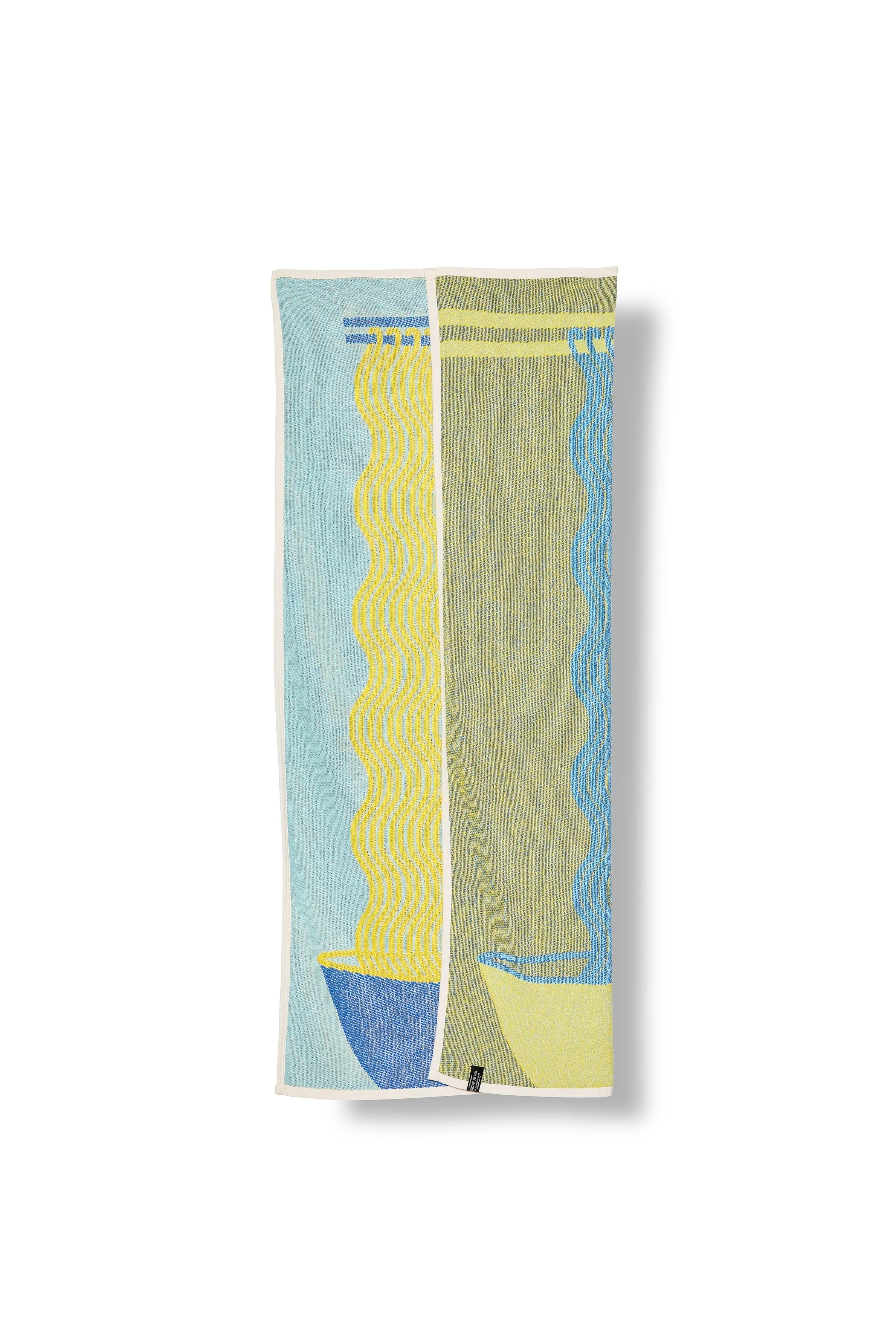 Cotton Beach Towel / Mini Blanket "Ramen" by Laura Schor