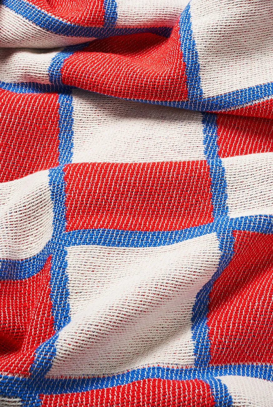 Cotton Bedspread or Blanket "Karo" in XL size