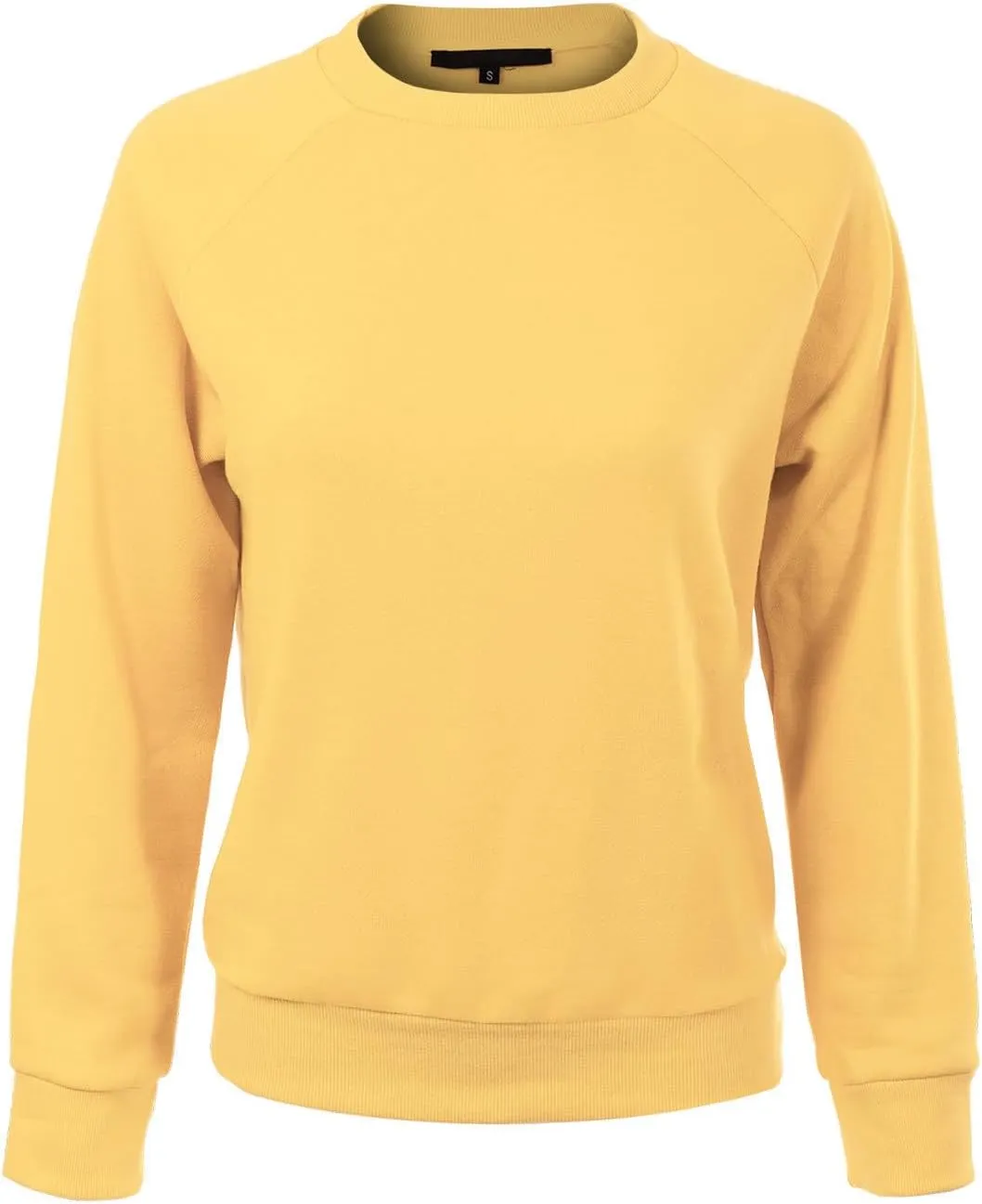 Design by Olivia Women's Basic Soft & Comfortable Pullover Fleece Crewneck Sweatshirt Fall Outfits