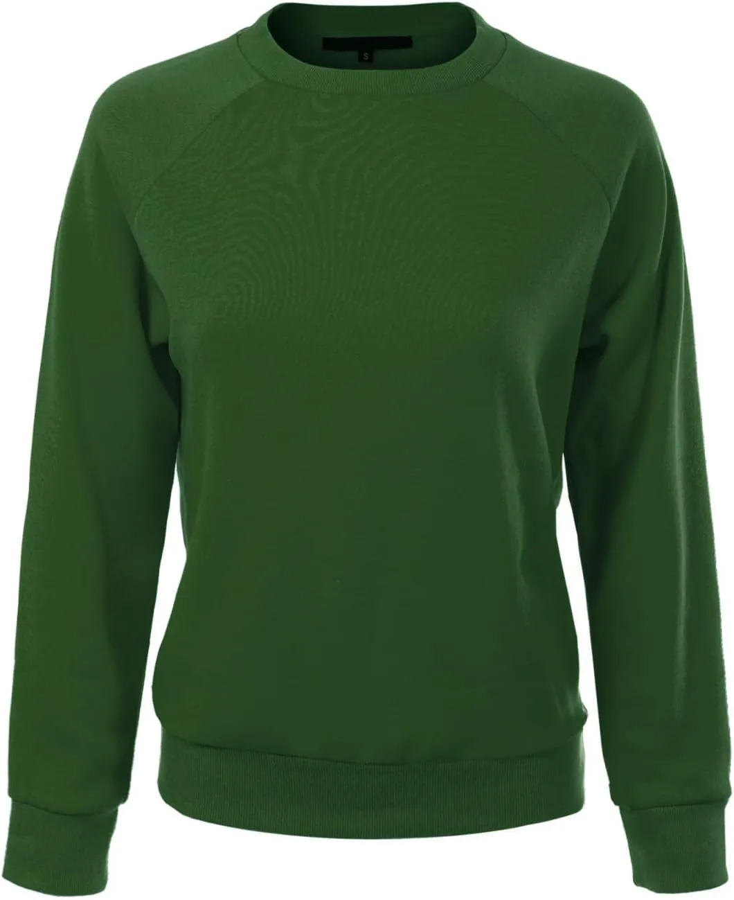 Design by Olivia Women's Basic Soft & Comfortable Pullover Fleece Crewneck Sweatshirt Fall Outfits
