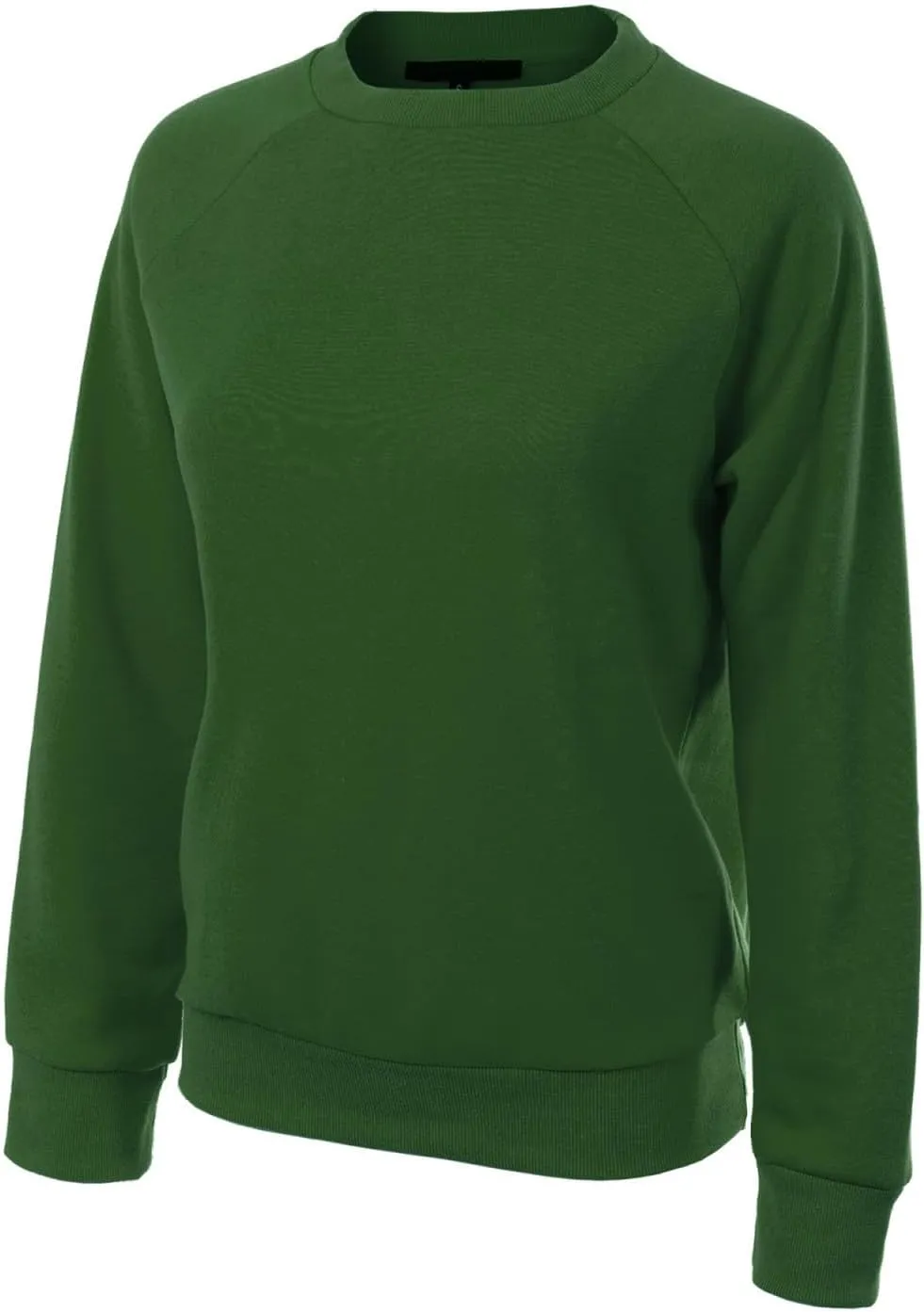 Design by Olivia Women's Basic Soft & Comfortable Pullover Fleece Crewneck Sweatshirt Fall Outfits
