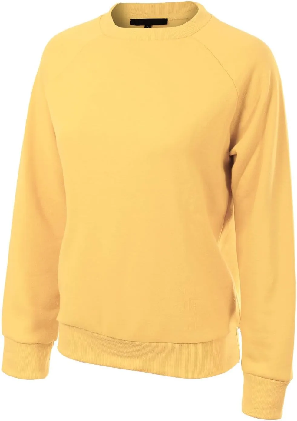 Design by Olivia Women's Basic Soft & Comfortable Pullover Fleece Crewneck Sweatshirt Fall Outfits