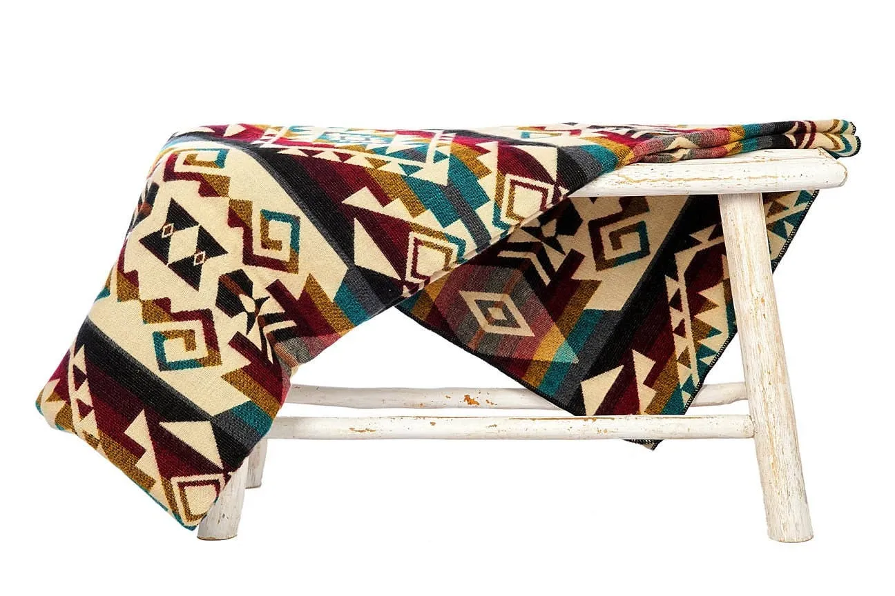 Ecuadorian alpaca blanket | native blanket | Chimborazo Colormix