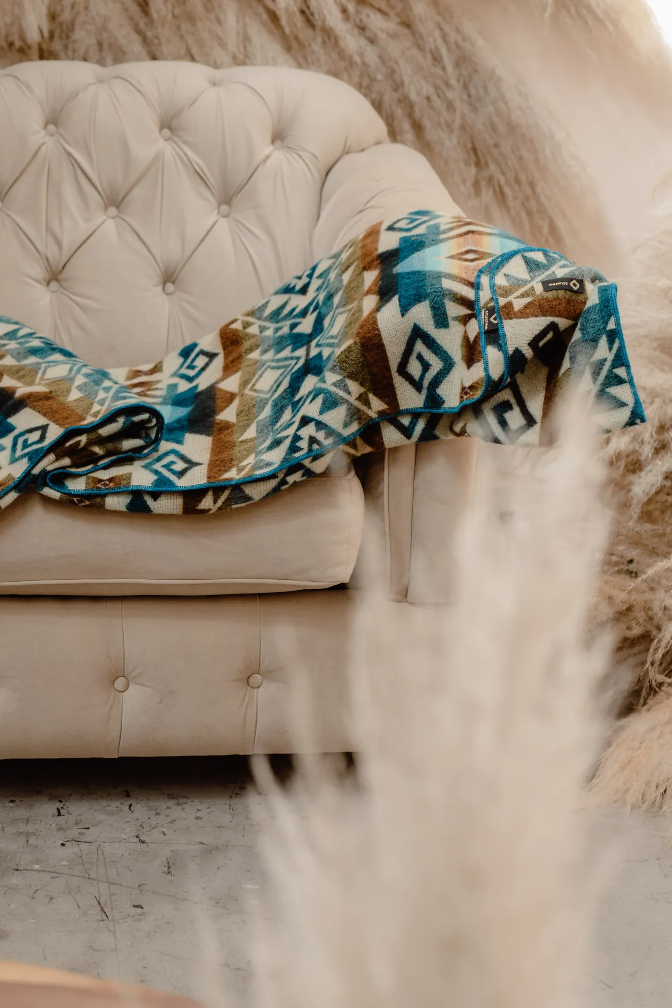 Ecuadorian alpaca blanket | native blanket | Chimborazo Colormix