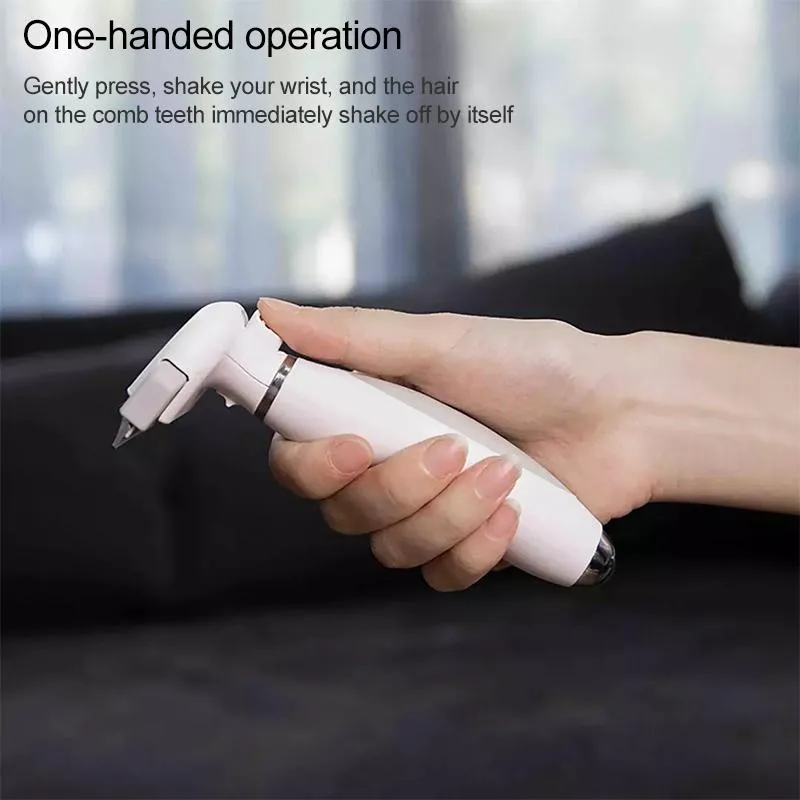 Efficient One Handed Pet Hair Comb
