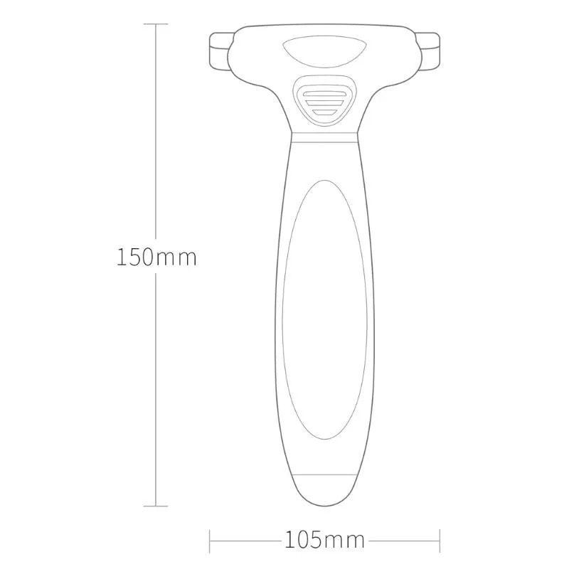 Efficient One Handed Pet Hair Comb