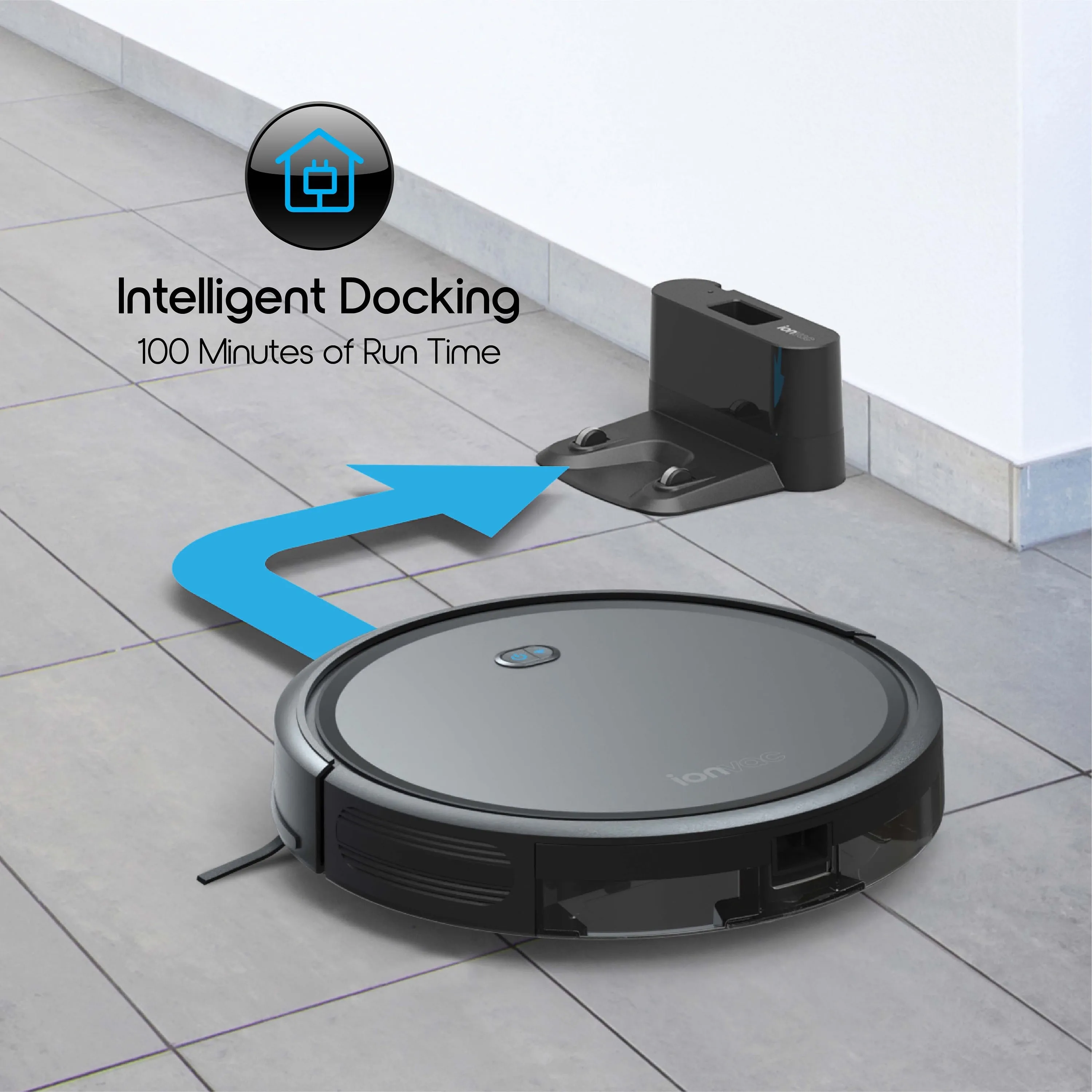 Ionvac SmartClean 2000 Robovac, WiFi Robotic Vacuum Cleaner with App/Remote Control, New