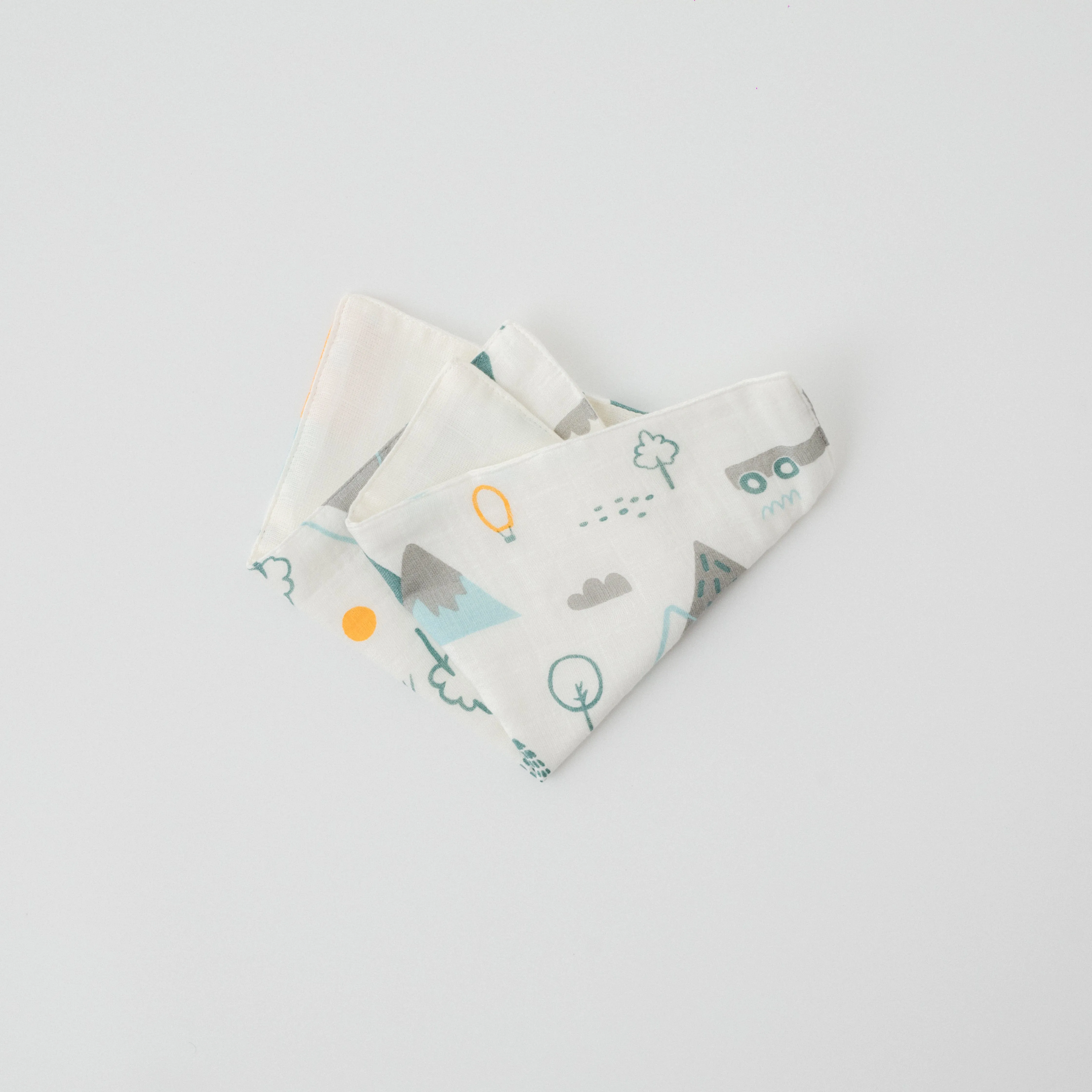 Little Campers Muslin Napkins/Wash Cloth (Set Of 4)