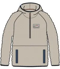 Maine Hooded Recycled Sherpa Fleece - Oatmeal