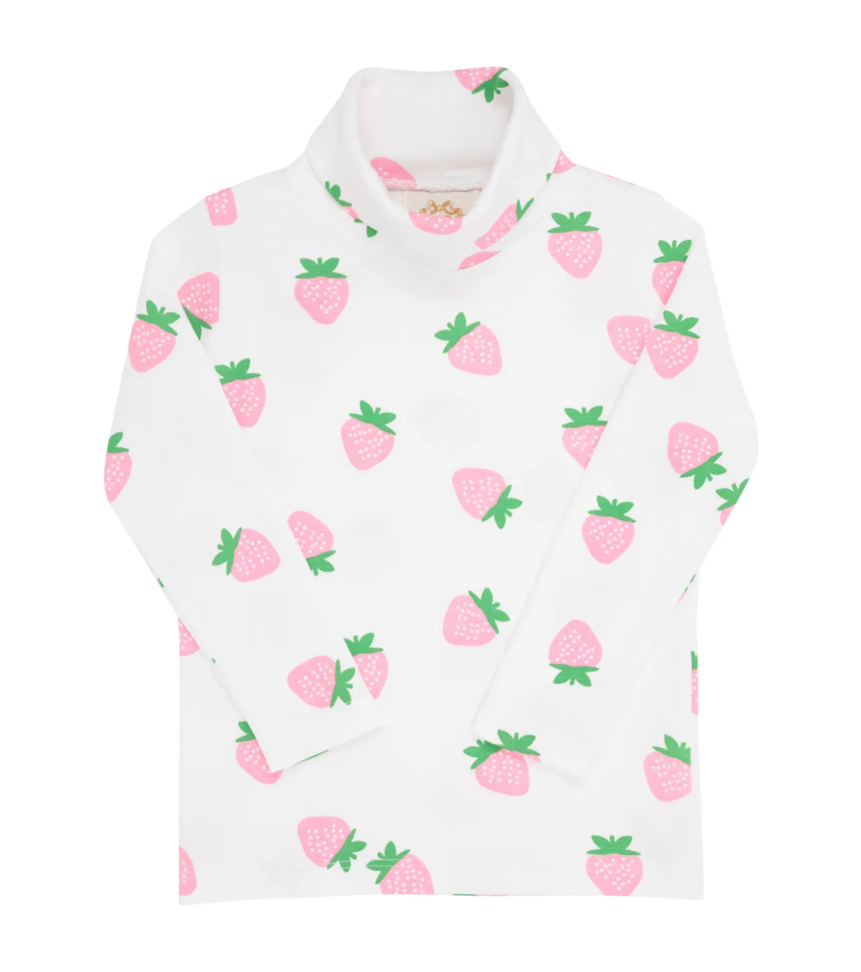Sanibel Strawberry (White) - Tatums Turtleneck Shirt