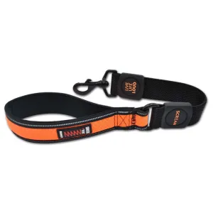 SCREAM REFLECTIVE BUNGEE LEASH WITH PADDED HANDLE LOUD ORANGE 3.8X55CM