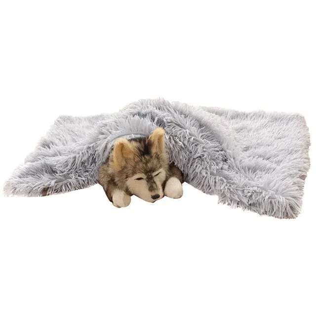 Soft Flannel Thickened Soft Fleece Dog Blanket
