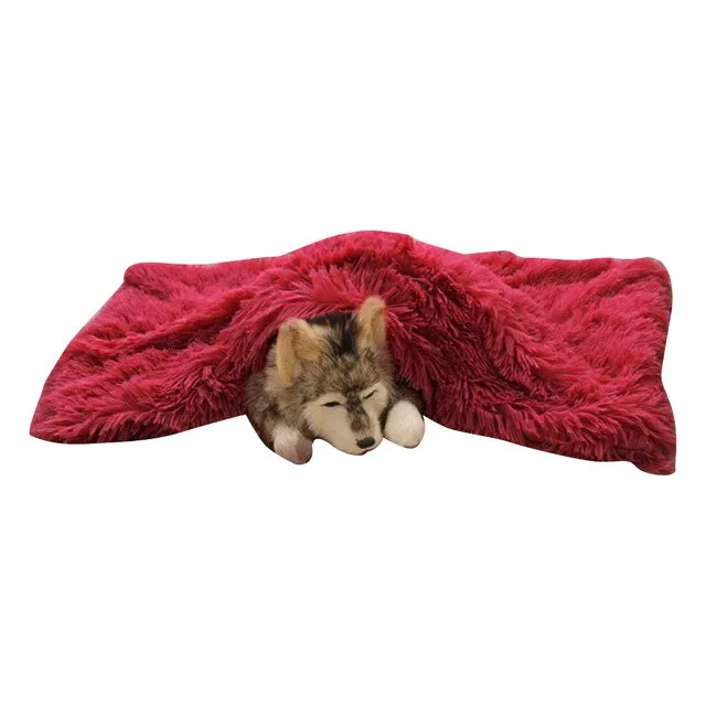 Soft Flannel Thickened Soft Fleece Dog Blanket