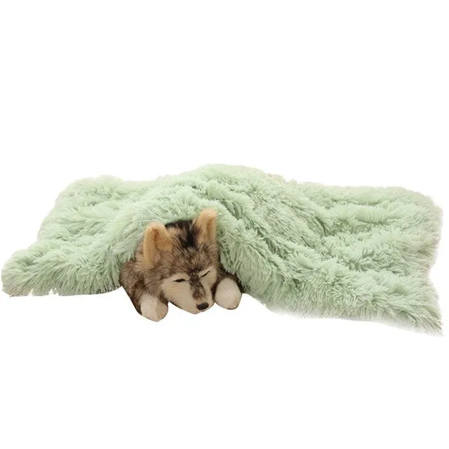 Soft Flannel Thickened Soft Fleece Dog Blanket
