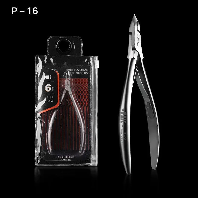Stainless Steel Cuticle Nipper Exfoliating Nail Clippers Professional Barbed Trimming Nail Dead Skin Clipper Manicure Implement